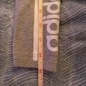 light gray addias stretch pants